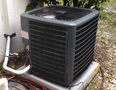 Outside Condenser Coil After