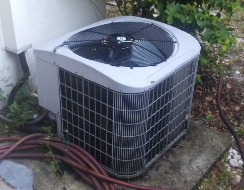 Outside Condenser Coil Before