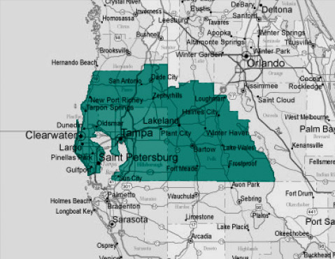 Hillsborough Polk Pinellas Pasco